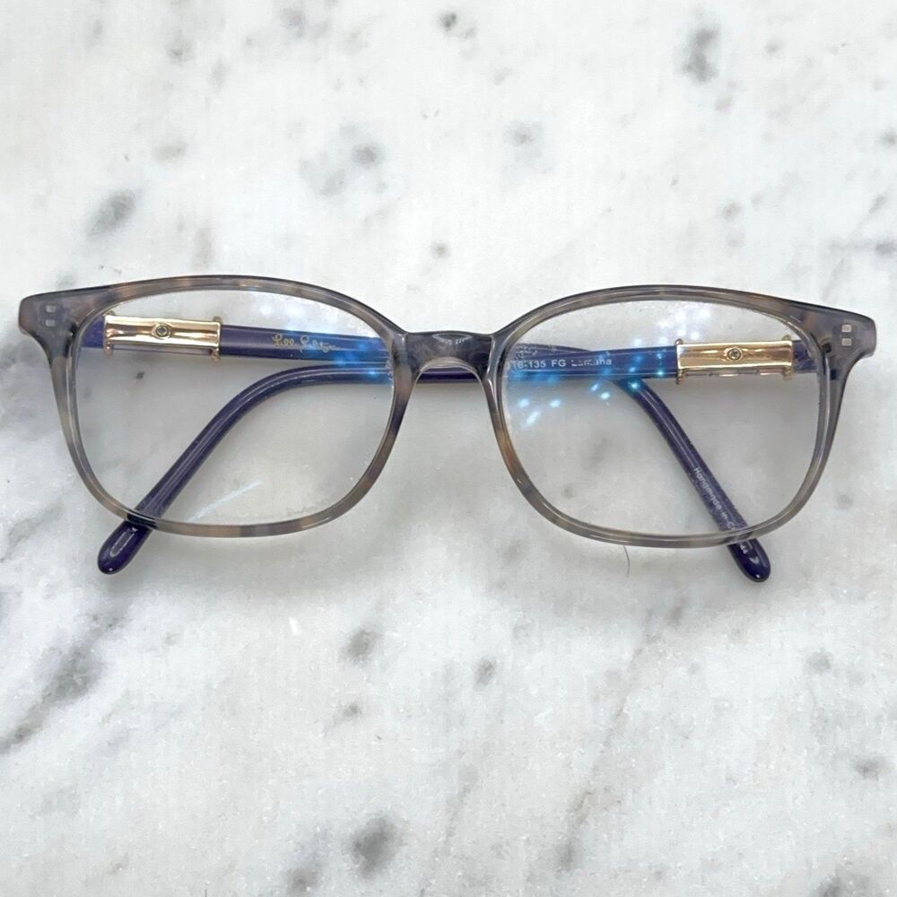 Lilly Pulitzer Lantana FG Gray Purple Rose Gold Eyeglasses Frames Only 51-16-135